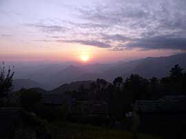 夕日